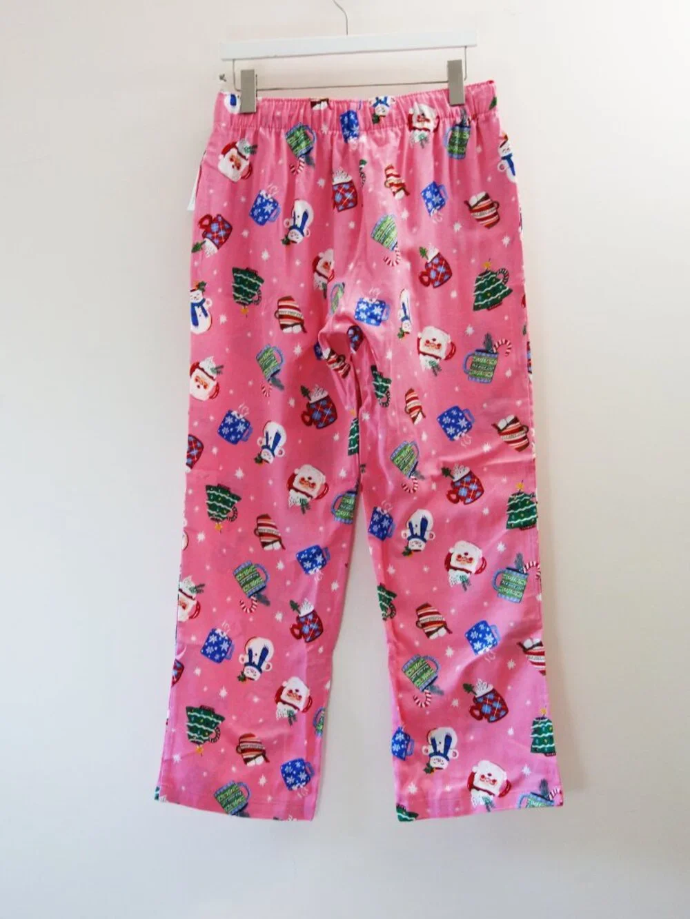 Old Navy Women's Pink Mugs Fun Flannel Pants Pajamas (M) NWT!